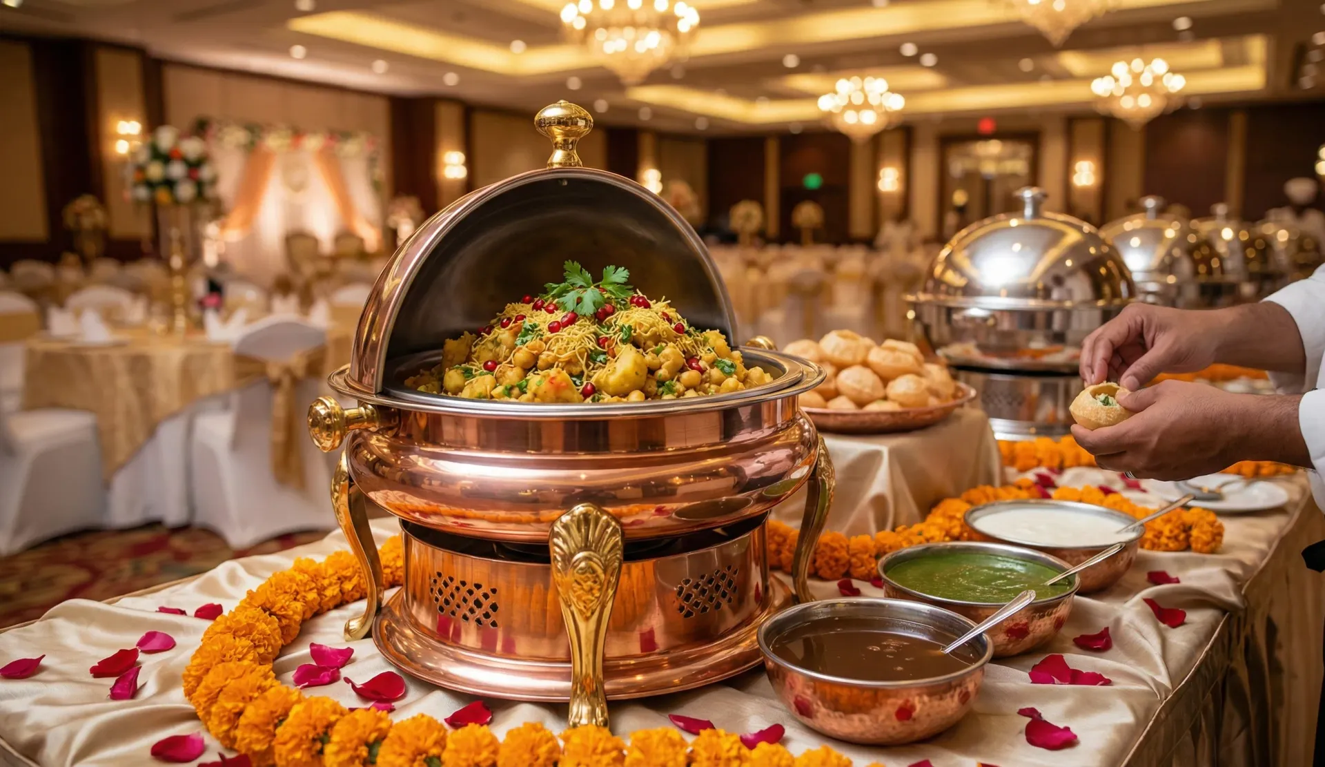 Puchka Counter - Live chaat station at wedding